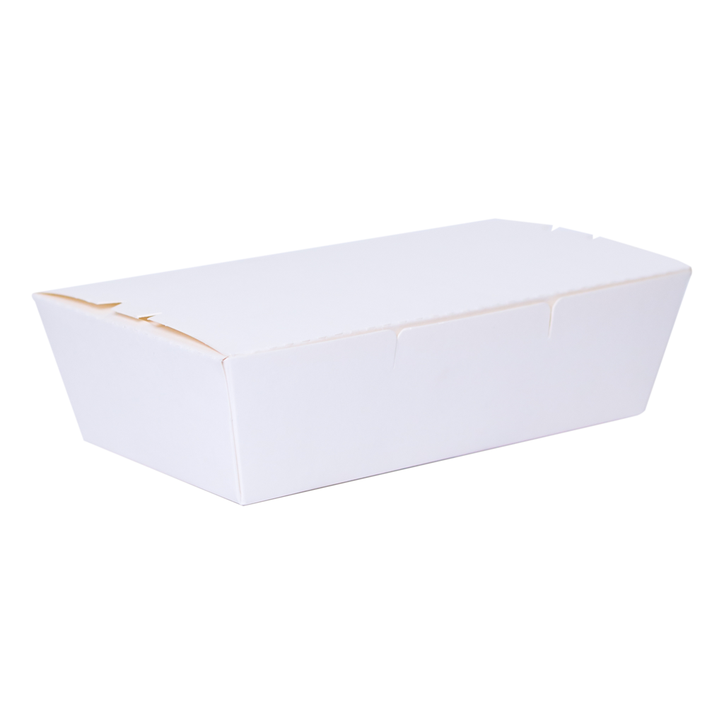 Single Compartment Lunch Box (White) - Small