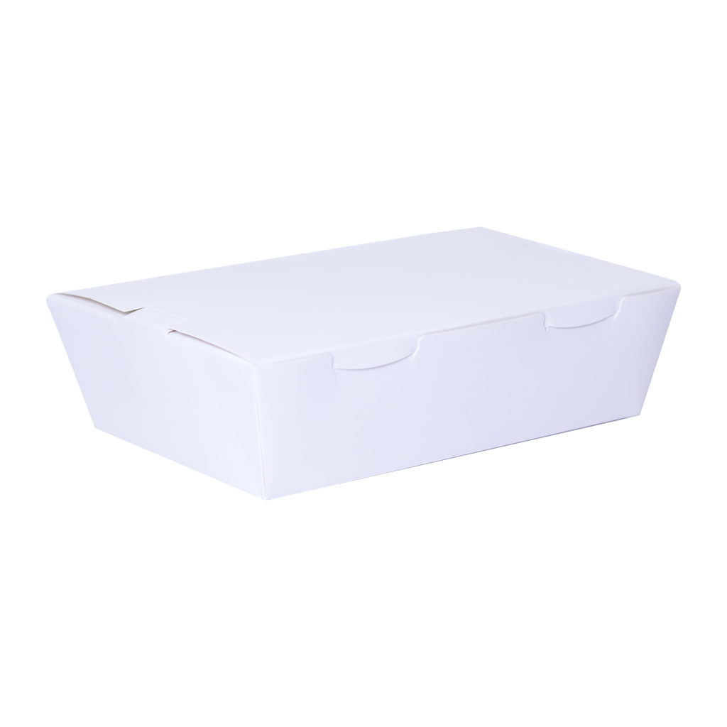 Single Compartment Lunch Box (White) - Large
