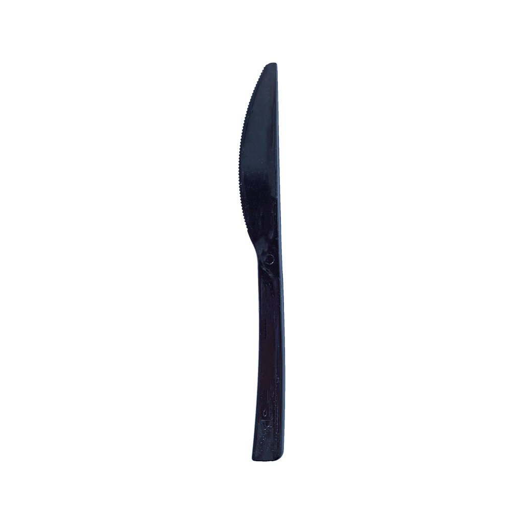 Black Plastic Knife 7"